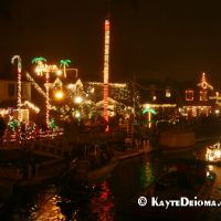 Naples Christmas Boat Parade, Long Beach, La sfilata di barche a Natale Naples Boat Parade, Long Beach