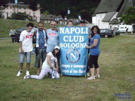 Tifosi azzurri del Club Napoli Bologna,si riconosce Dino Pelliccia Tifosi azzurri del Club Napoli Bologna